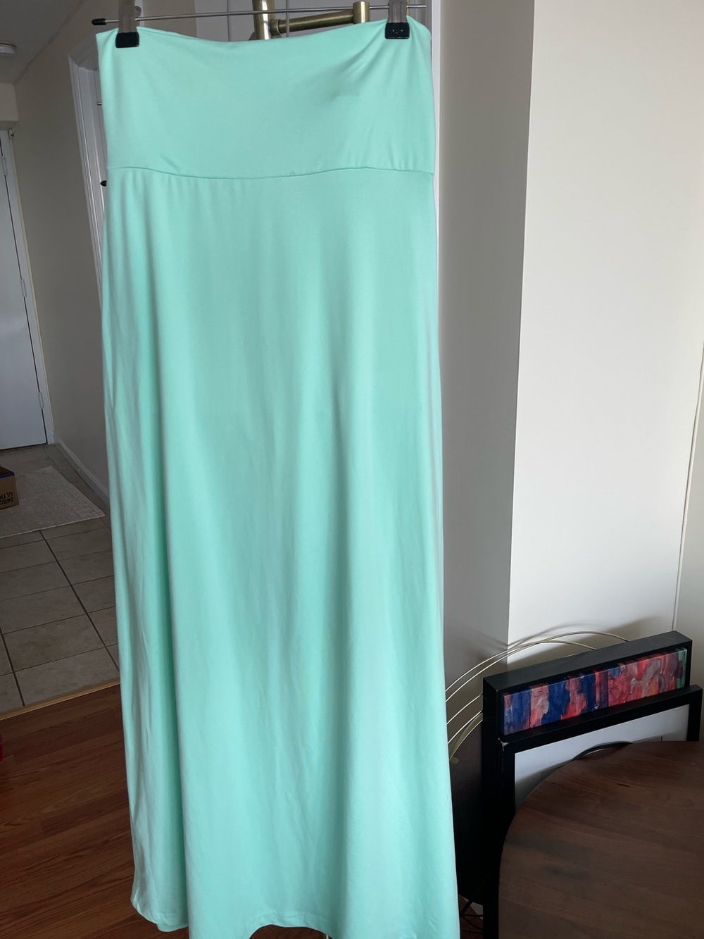 Mint Green Maxi Skirt